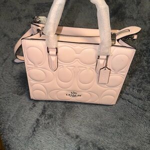 Soldddddd Coach Pink Maggie tote
